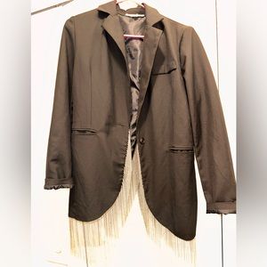 Women’s blazer with silver strings